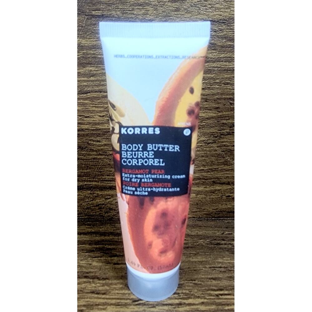 Korres Bergamot Pear Body Butter 1.69 oz New